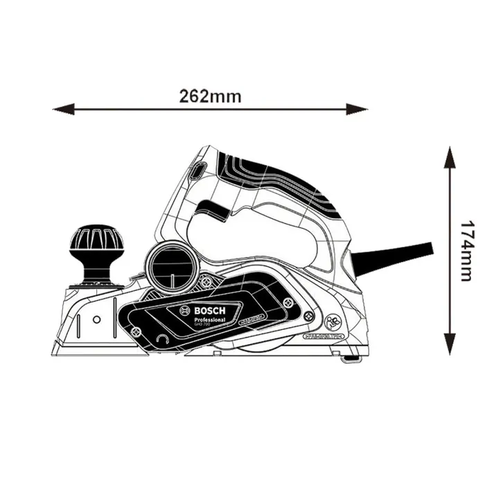 CEPILLO GHO 700 BOSCH 700W - Imagen 3